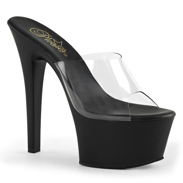 6 Inch Heel SULTRY-601 Clear Black – Shoecup.com